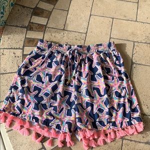 NWOT Simply Southern shorts with tassels